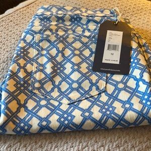 Vineyard Vines Skinny Jeans size 12 lattice print
